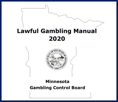 mn gcb|minnesota lawful gambling manual.
